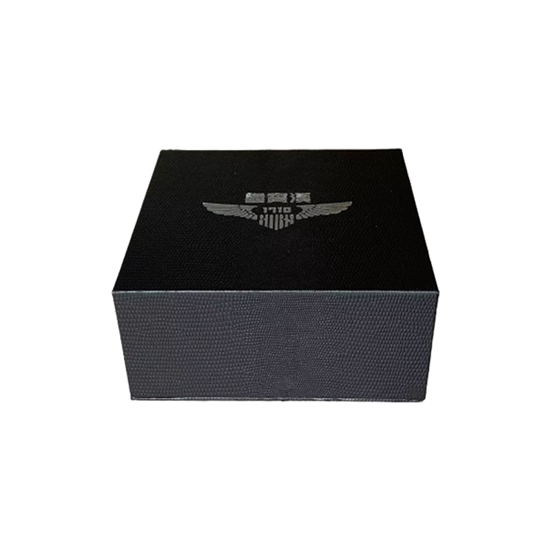 Cheap luxury black cardboard gift box logo book shaped rigid box for jewelry watch