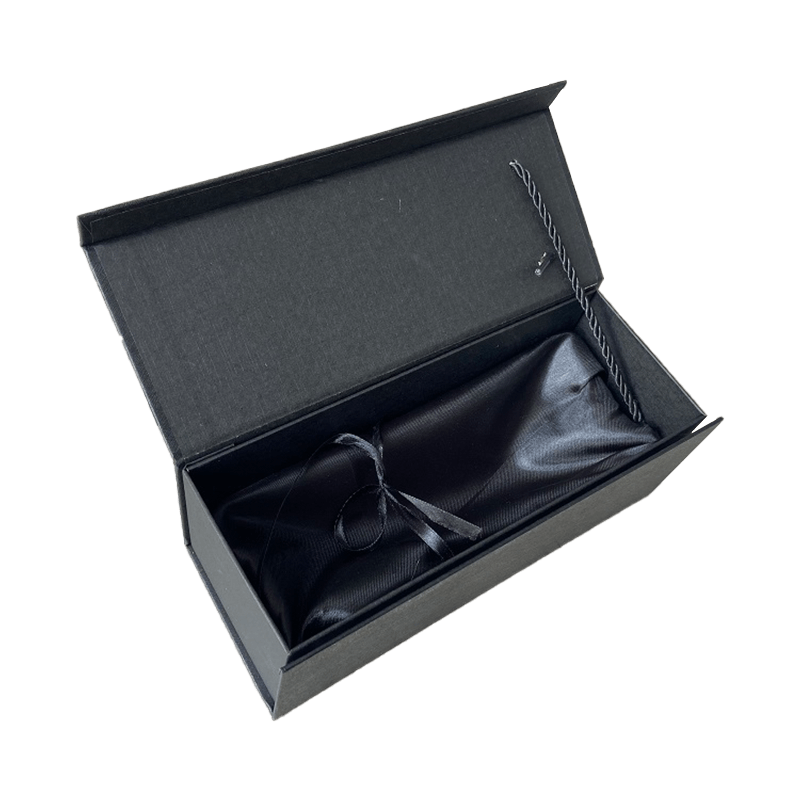 Luxury Custom Logo Wine Boxes Gift Black Cardboard gift box wine bottle gift boxes packaging