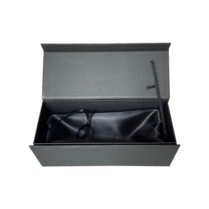 Luxury Custom Logo Wine Boxes Gift Black Cardboard gift box wine bottle gift boxes packaging