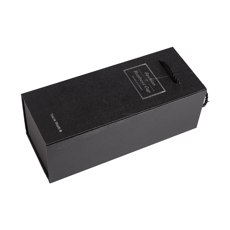 Luxury Custom Logo Wine Boxes Gift Black Cardboard gift box wine bottle gift boxes packaging